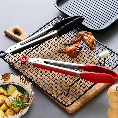 Heat-resistant up to 480°F, ForTomorrow tongs protect hands during high-heat cooking