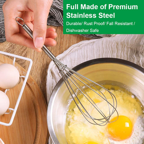 ForTomorrow 12-inch whisk stirring sauces in a large pot.