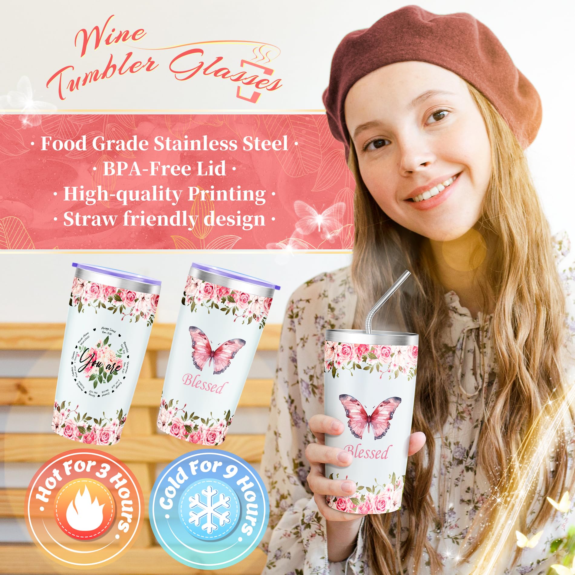 Fortuning's JDS pink packaging with ribbon highlights a faith-based self-care set.