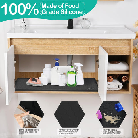 FORWOS waterproof mat is easy to wipe clean and maintain.
