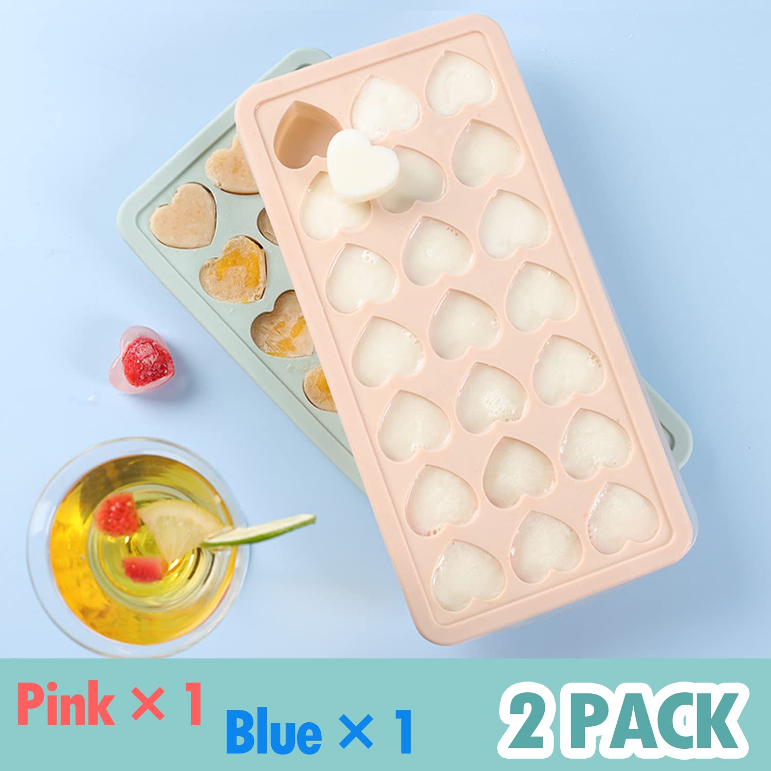 FOSOE dishwasher-safe silicone trays with simple release.