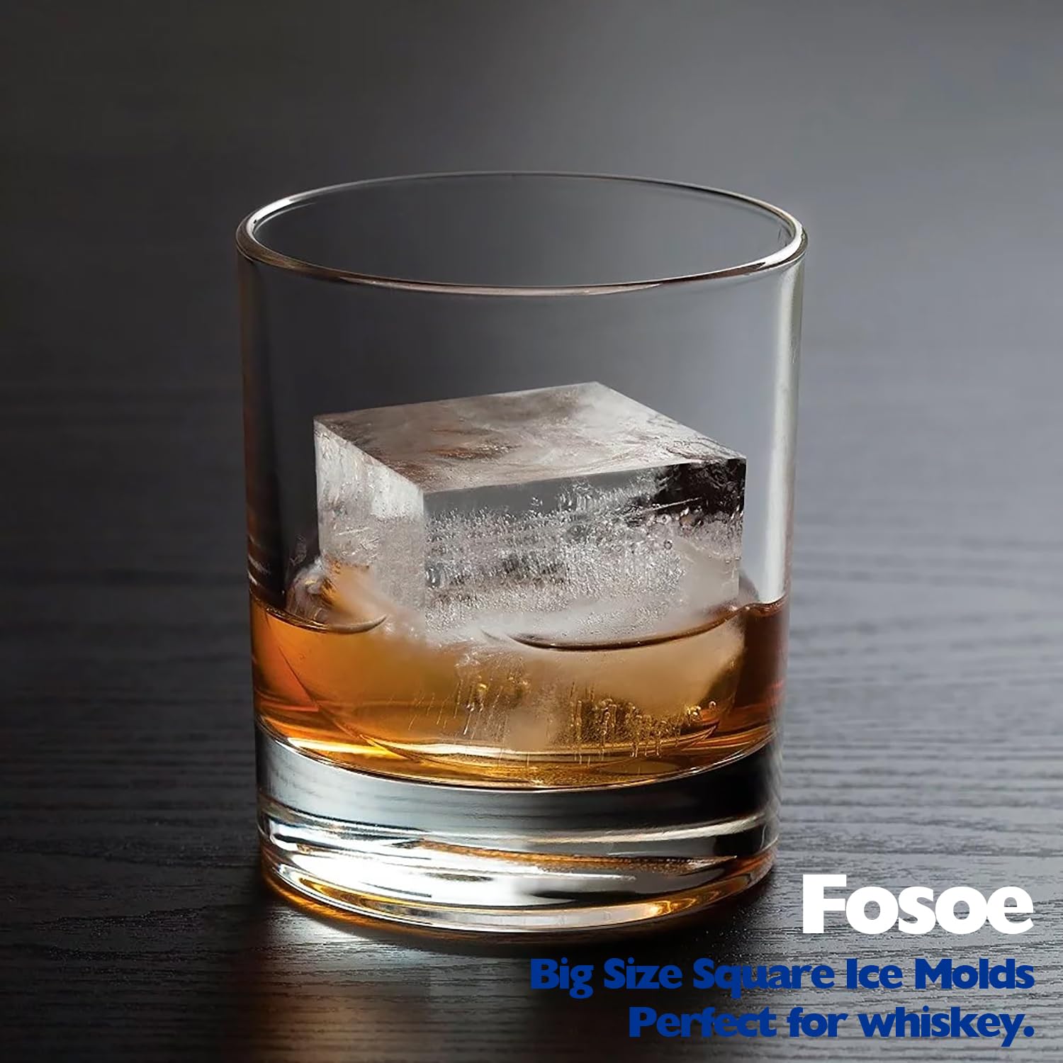 FOSOE easy-release ice cube tray for quick beverage prep.