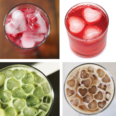 FOSOE heart-shaped dessert molds for jelly, candy, or chocolates.