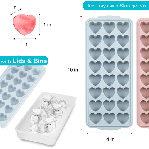 FOSOE ice storage box with lid keeps cubes fresh and odor-free.