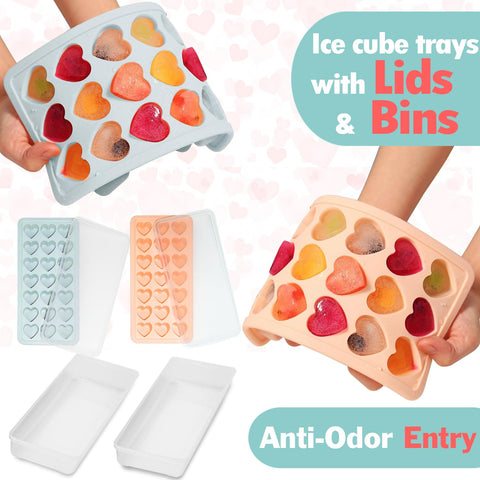 FOSOE trays with lids stacked in fridge, odor protection and mess-free storage.