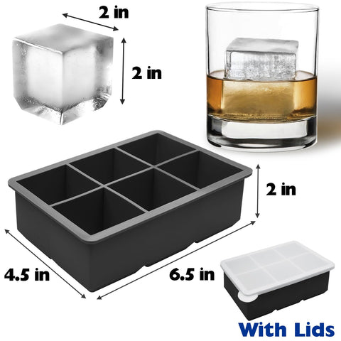 FOSOE large square ice cubes ready for cocktails.