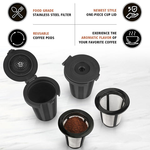 FOTRIC filter cup holds up to 15 grams of coffee or tea for flexible brewing