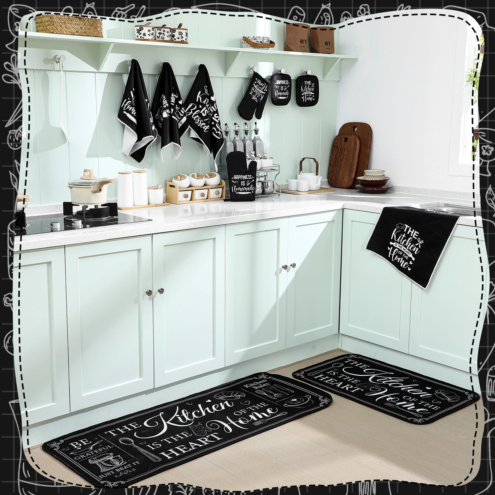 Fourluoo farmhouse gift-pack display highlighting a thoughtful kitchen decor gift option.