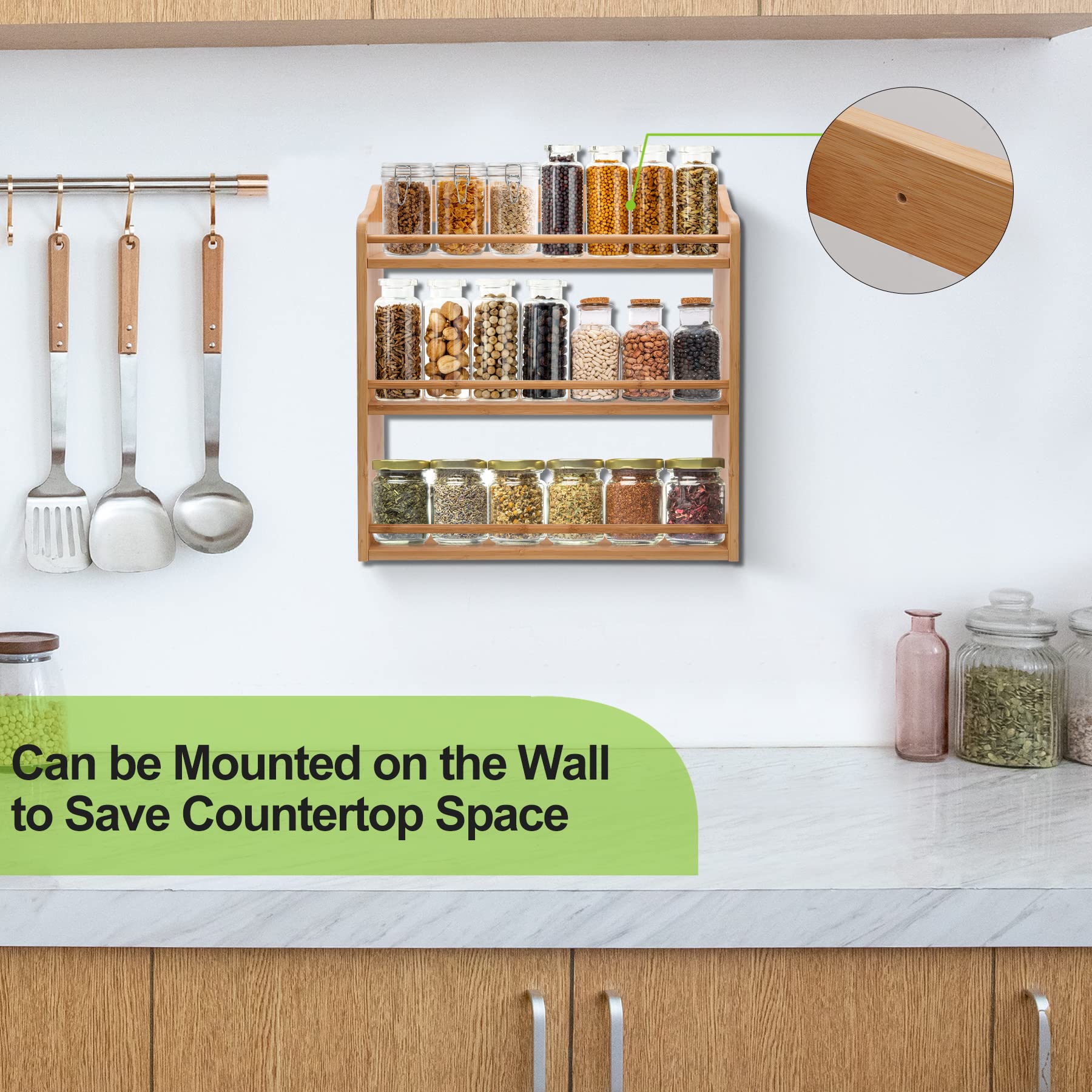 FoverOne durable bamboo construction resists moisture in busy kitchens