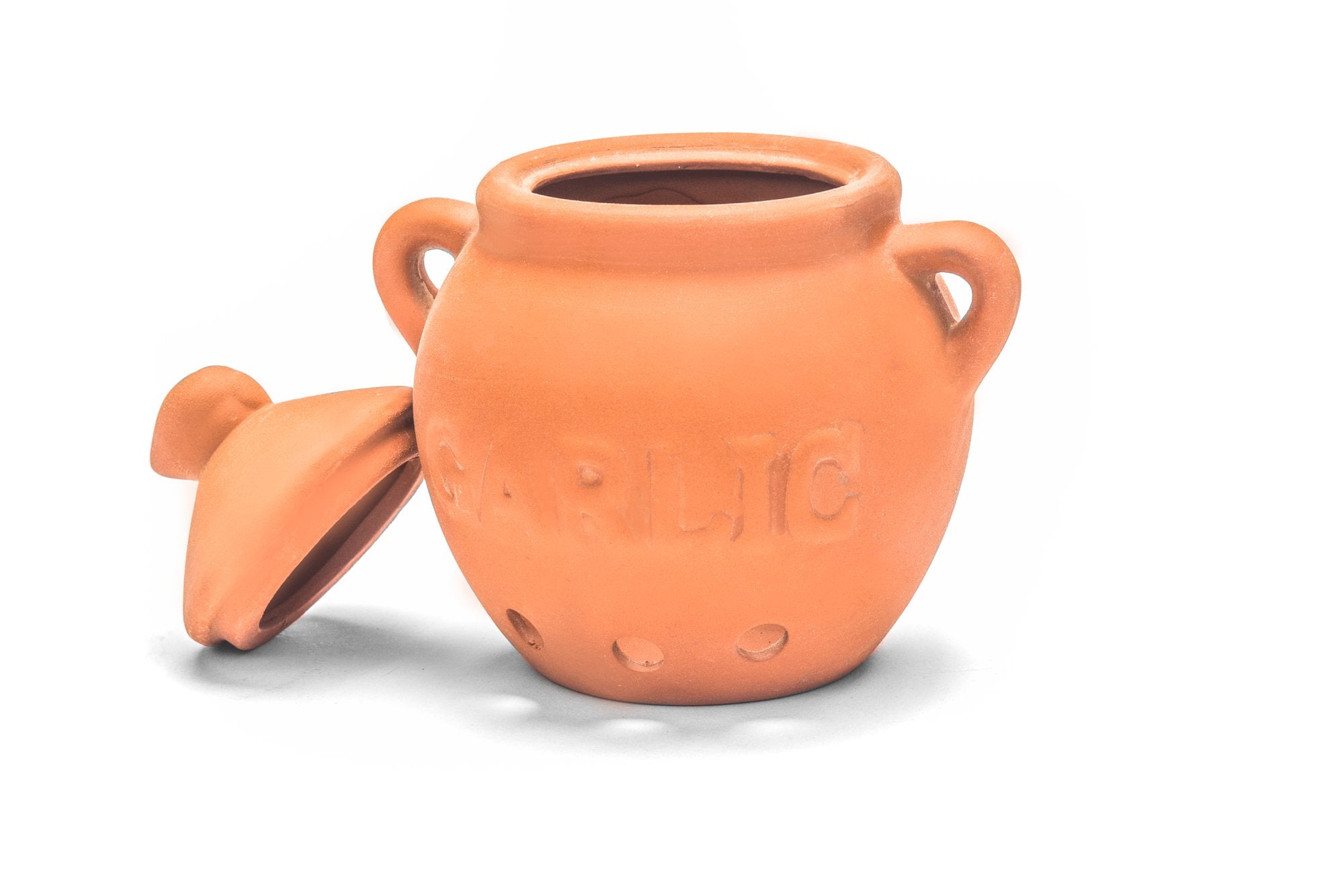 Fox Run garlic keeper on kitchen display blends style and utility.