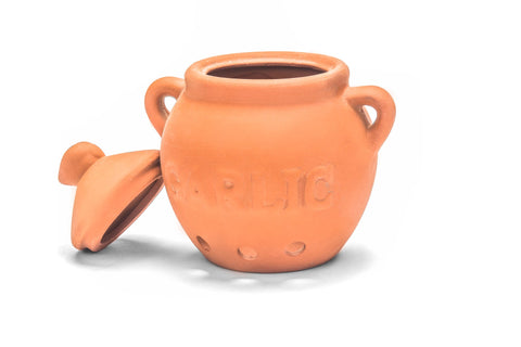 Fox Run garlic keeper on kitchen display blends style and utility.