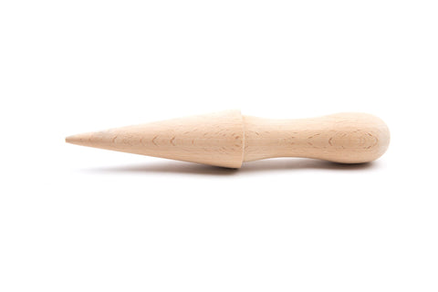 Fox Run krumkake roller in natural beechwood, durable and safe