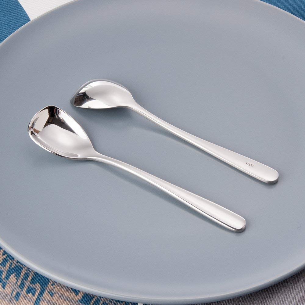 FOXAS 304-grade stainless steel spoons resist rust and corrosion