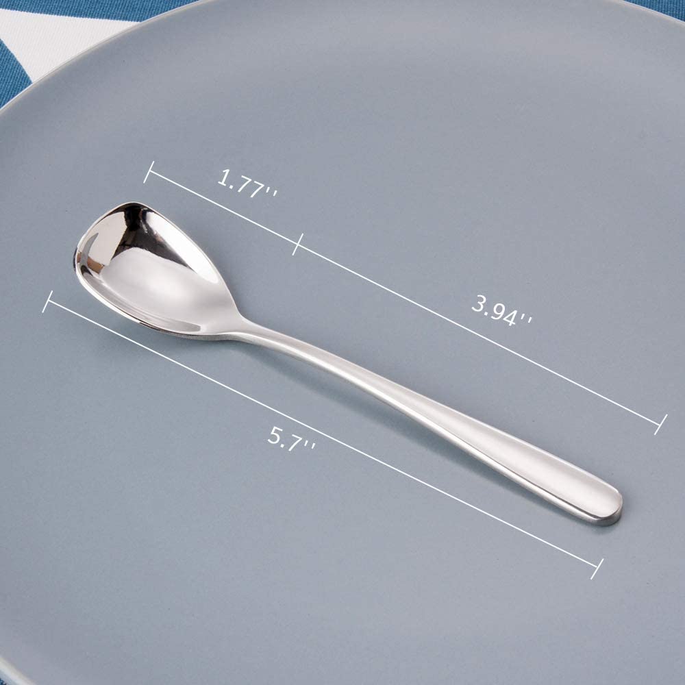 FOXAS ergonomic handle spoons designed for comfortable grasp