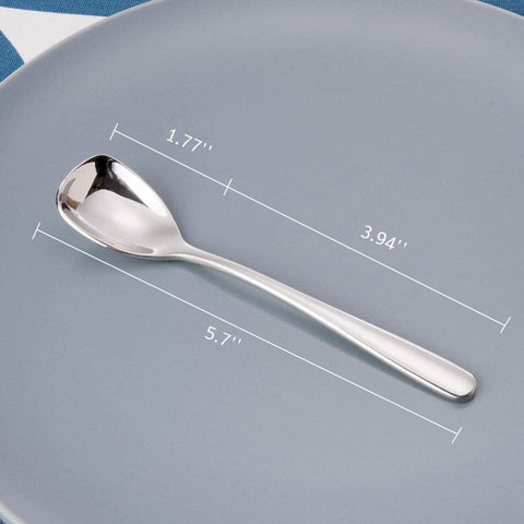 FOXAS ergonomic handle spoons designed for comfortable grasp