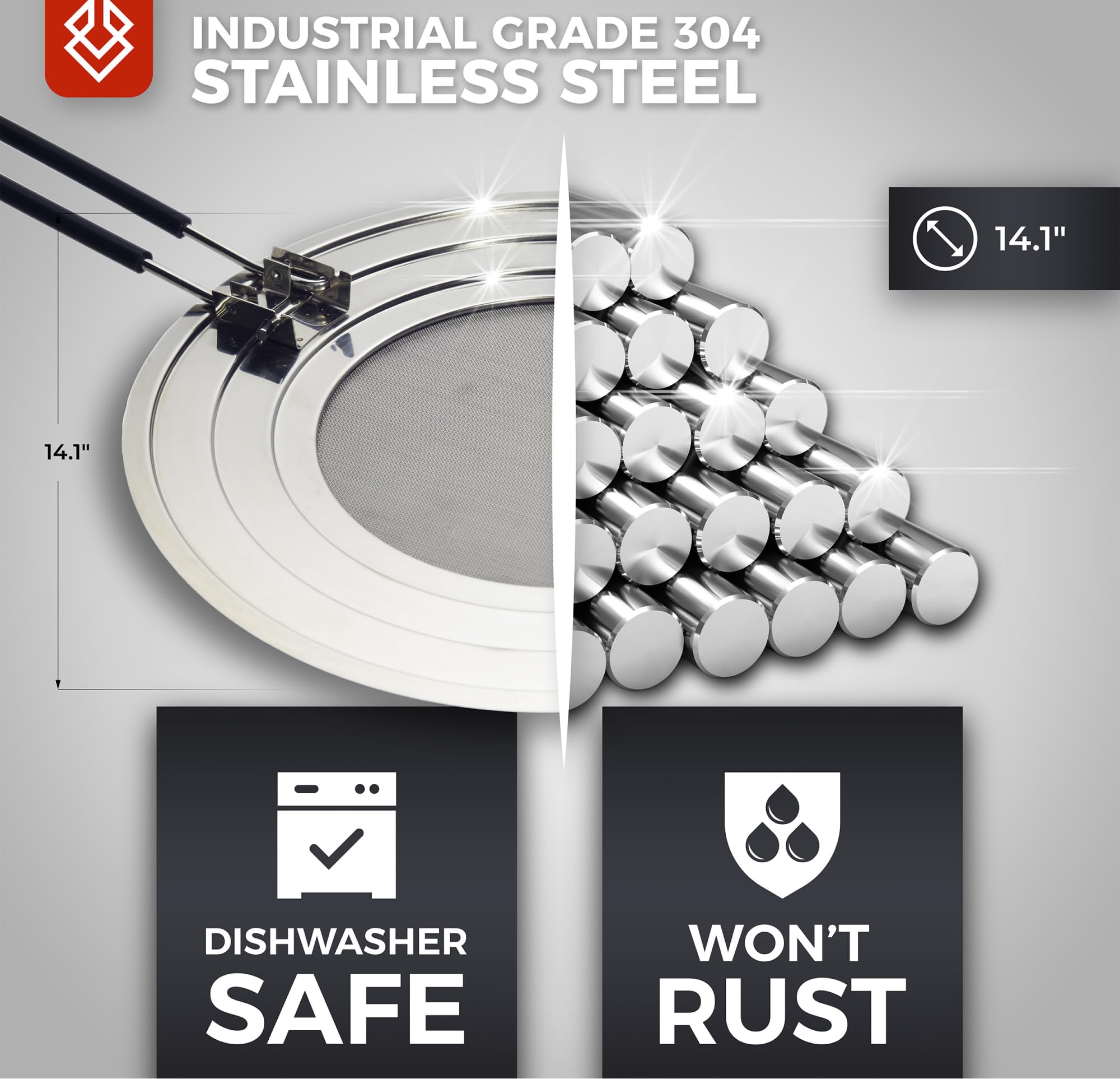 FOXEL foldable silicone-handle design enables safer grip and easy storage.