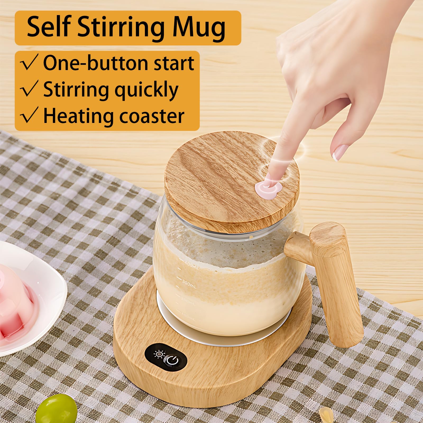 High borosilicate glass body of FOXNSK mug resists temperature changes