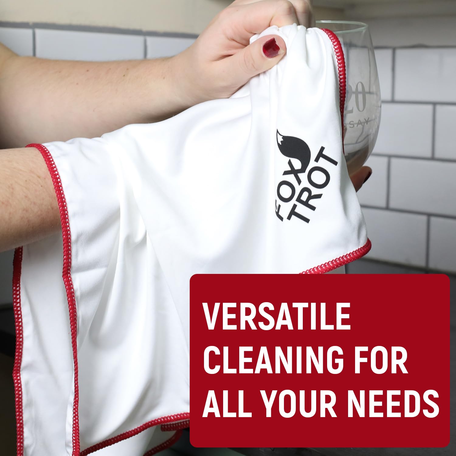 Fox Trot cloths dust and wipe kitchen appliances without lint