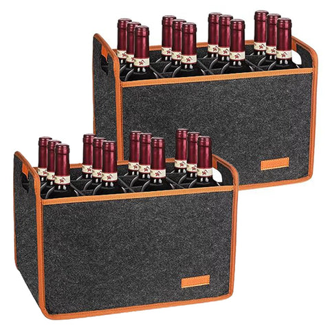 Foyego 12-bottle wine tote insulated for temperature-friendly transport.
