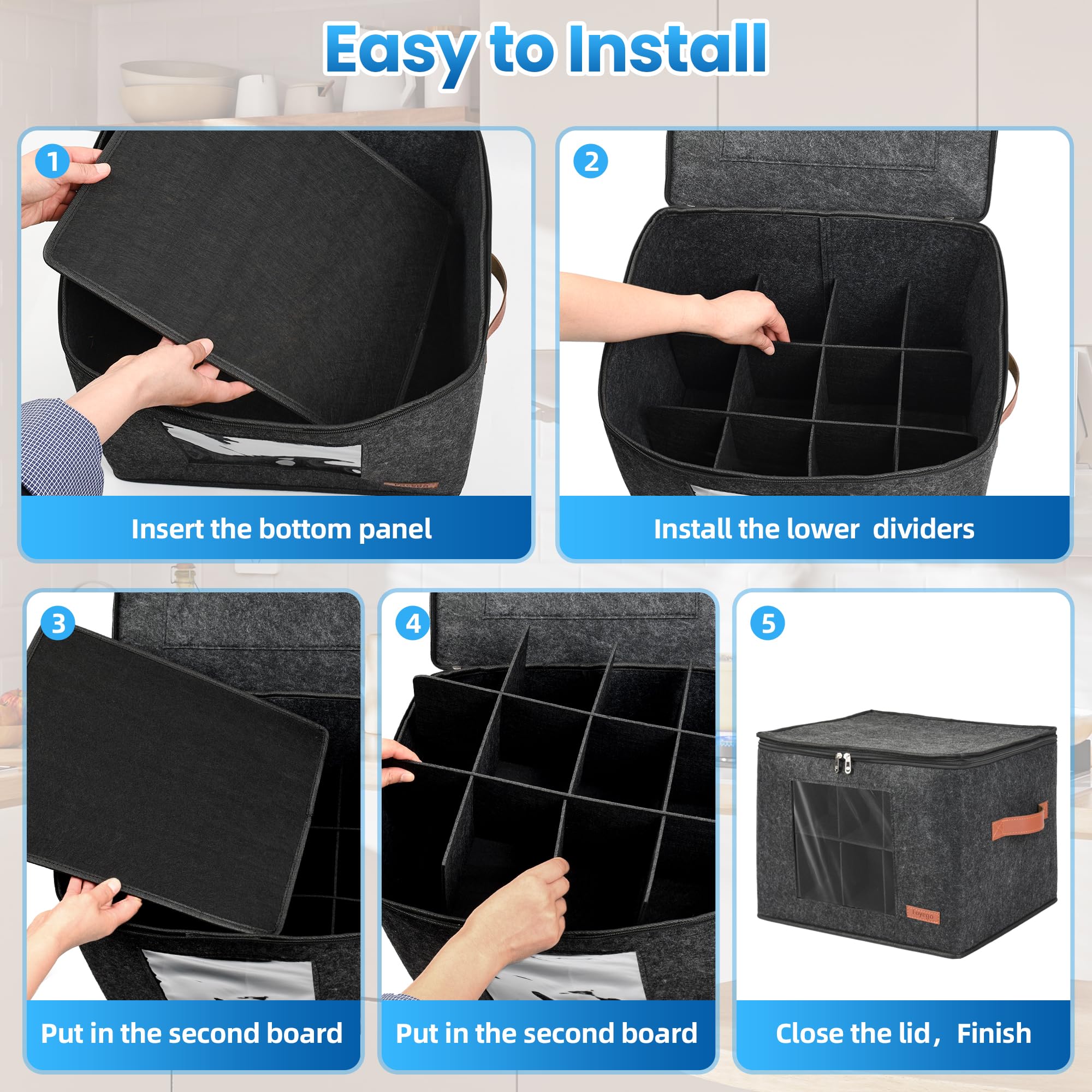Foyego multi-purpose storage use for moving or seasonal cups