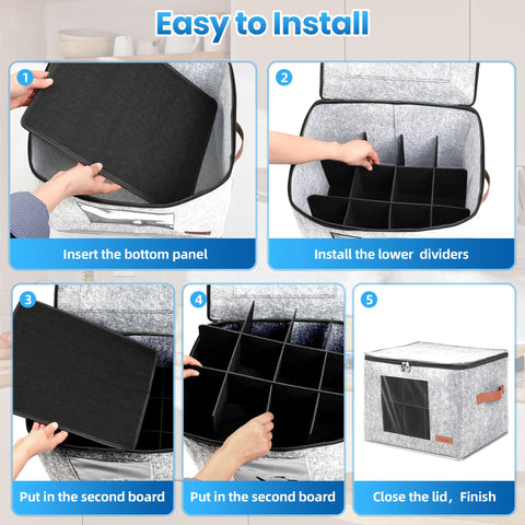 Foyego quilted lining protects mugs from scratches during transport.