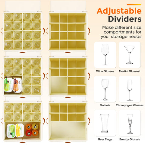 Foyego removable divider feature enables flexible layout for larger pieces.