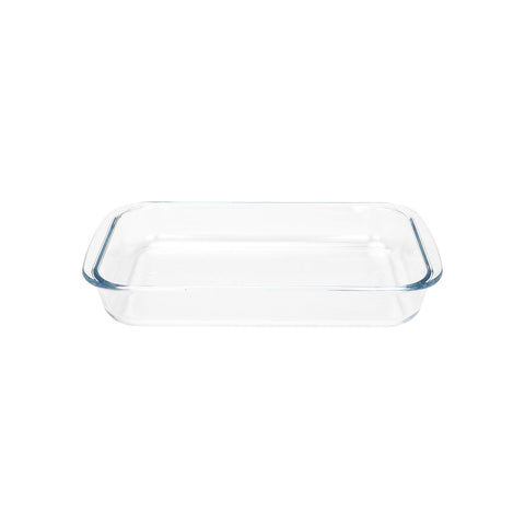 FOYO Basics tempered glass baking dish top view for even heat distribution