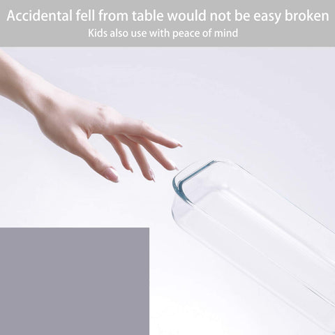 FOYO Basics tempered glass baking dish clear surface highlights easy cleaning and odor resistance