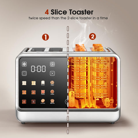 Foyoconven Smart Toaster eco-smart single-slot saves energy