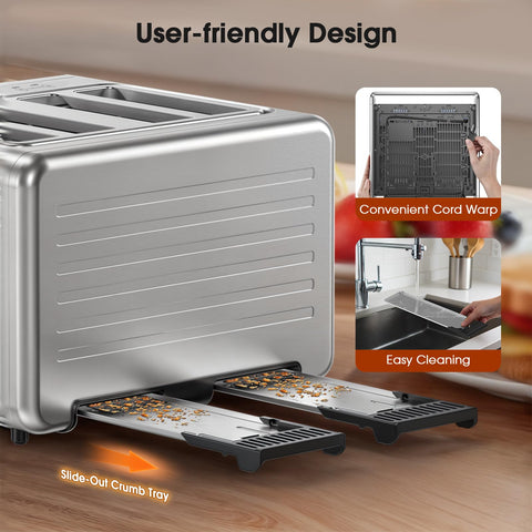 Foyoconven Smart Toaster motion sensor optimizes power use