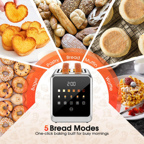 Foyoconven defrost and reheat functions add versatility for frozen bread.