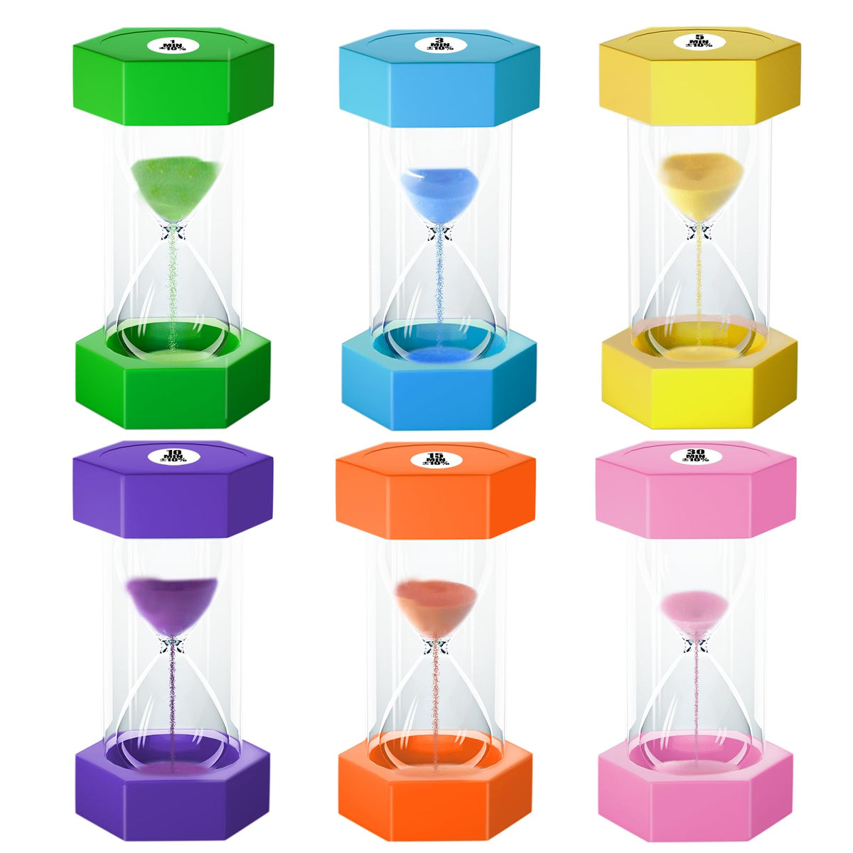 FOYOTO Hourglass timer in green color for kids’ routines and games