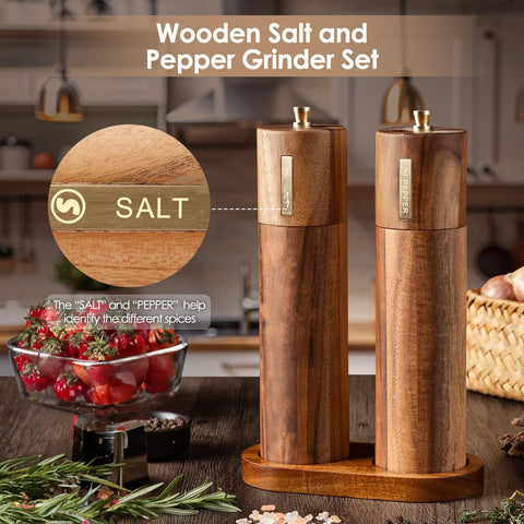 Foyucool wooden grinder tray keeps spills off the table.