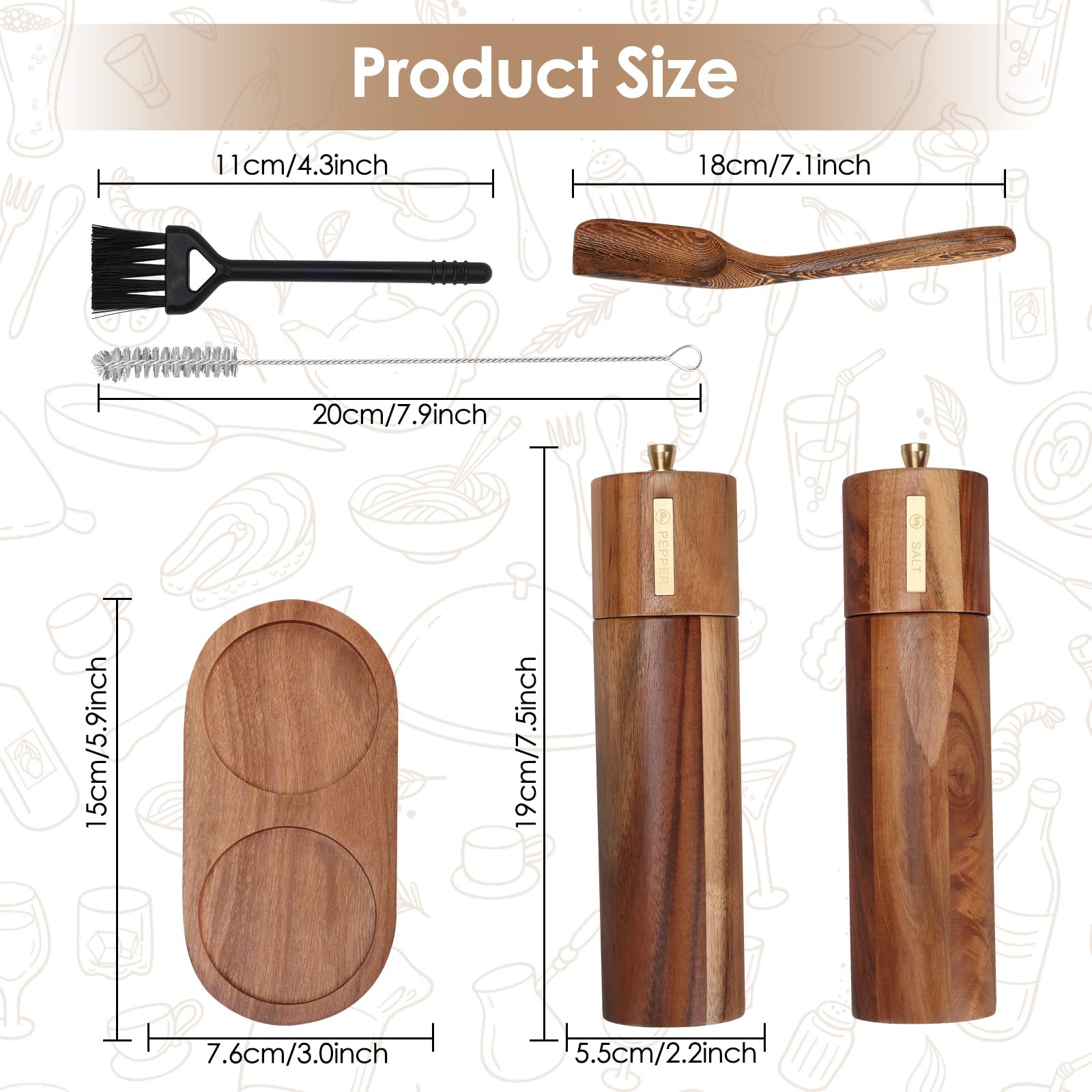 Foyucool natural wood grain adds rustic charm.