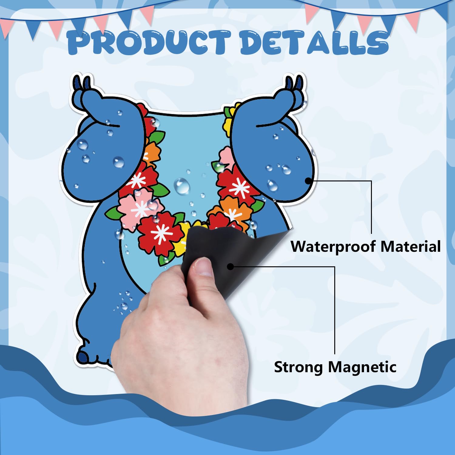 Fprl life-buoy magnets provide playful nautical flair for your shipboard refrigerator or door.
