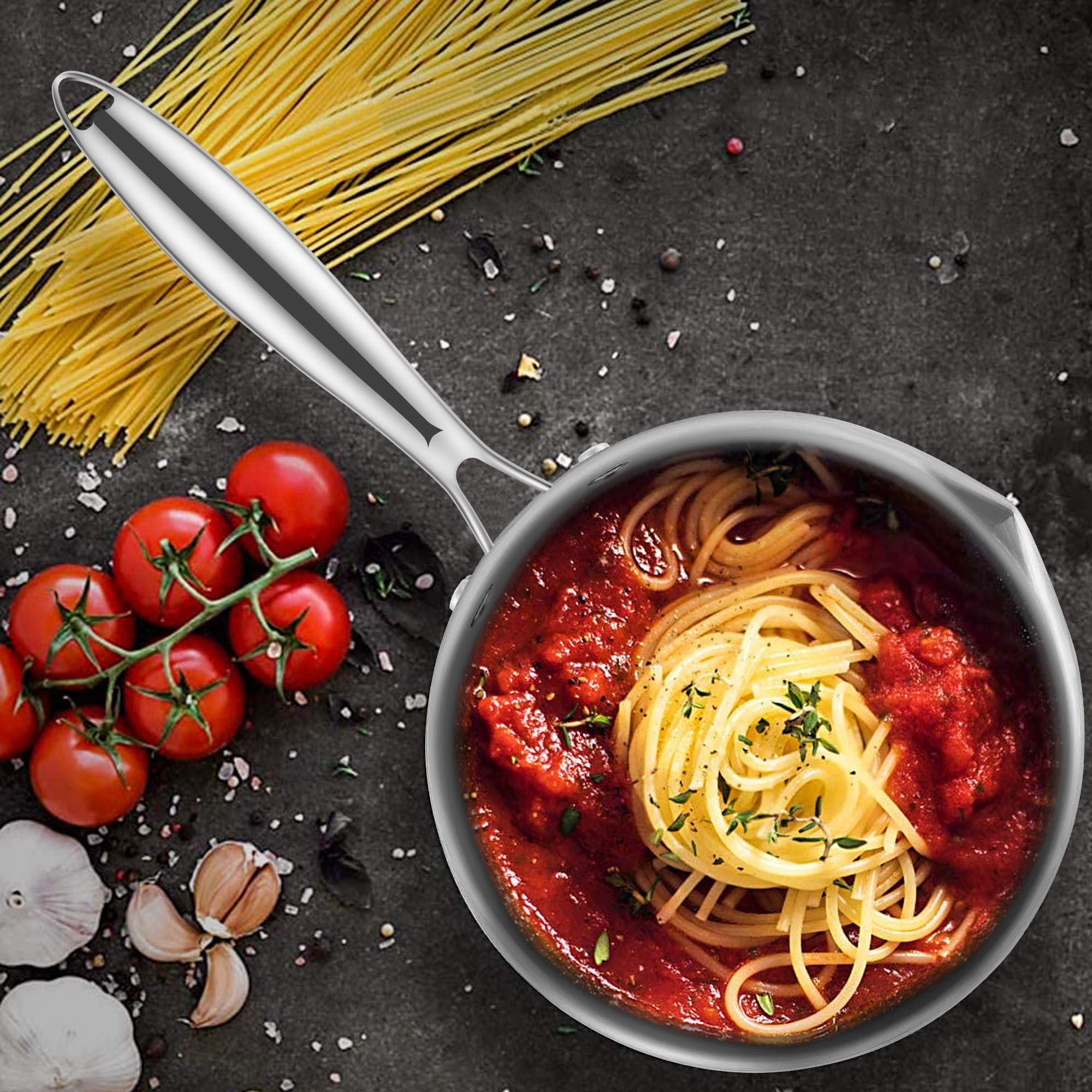 Fracoda 2-qt saucepan dishwasher-safe for simple cleaning