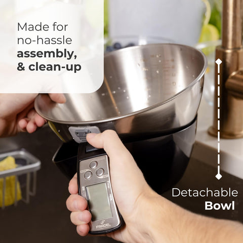 Fradel dishwasher-safe bowl enables effortless cleanup after cooking