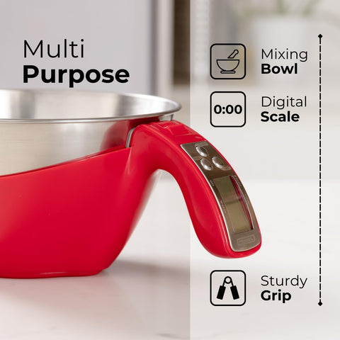 Fradel precision 1g 0.1oz increments supports accurate recipe prep and portion control.