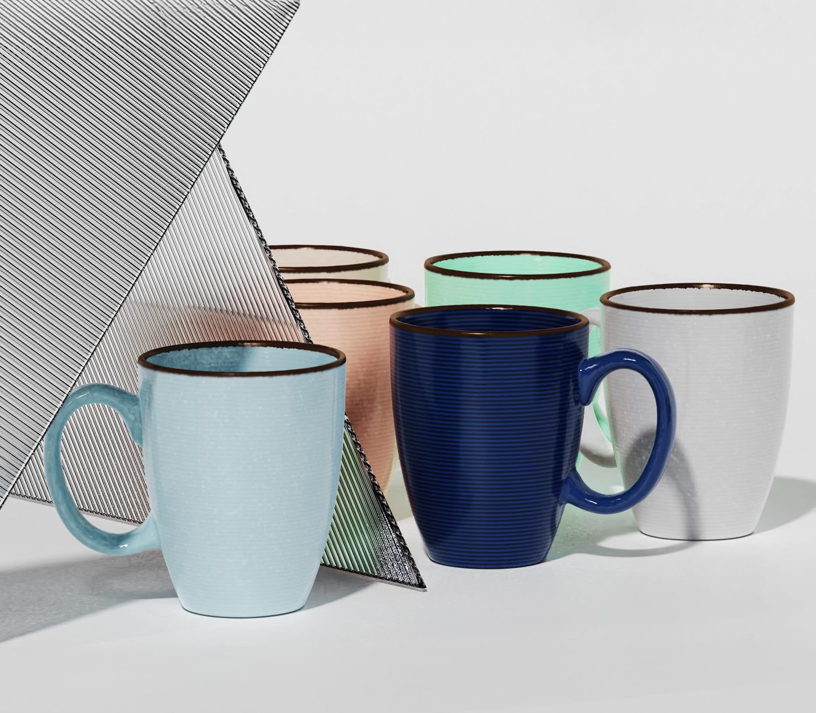 Francois et Mimi dishwasher-safe mugs showing convenient cleaning.