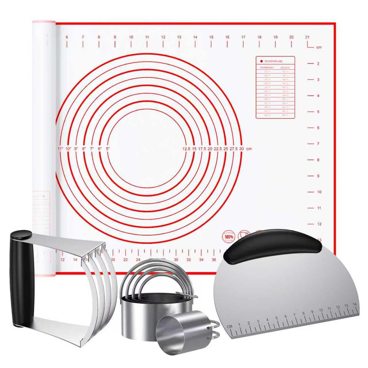 Frapkom Biscuit Cutter Set in full view for versatile home baking