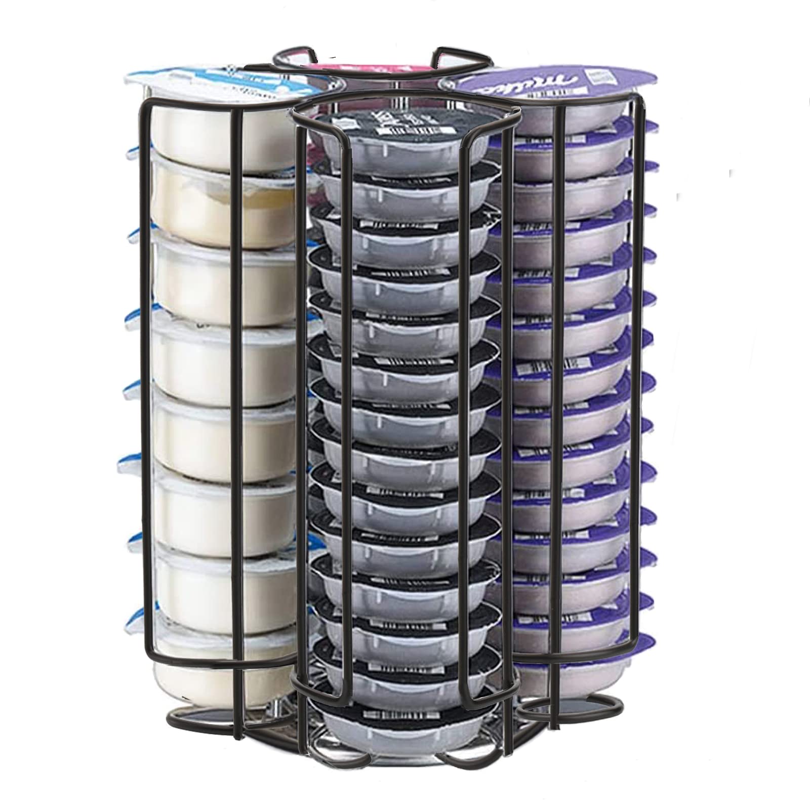 Frcctre cocktail capsule holder stand shows organized capsules for quick selection.