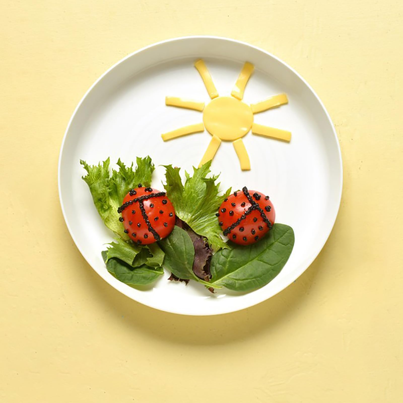 Frcctre colorful kids plates stacked neatly for storage and transport