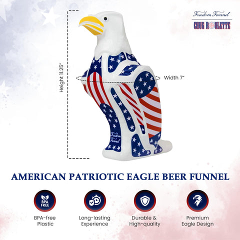 Freedom Funnel shows 60oz capacity for large gatherings