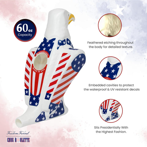 Freedom Funnel smooth vortex pour minimizes foam for quick servings