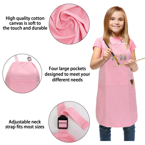 FreeNFond adjustable neck strap apron fitting growing children during crafts and cooking