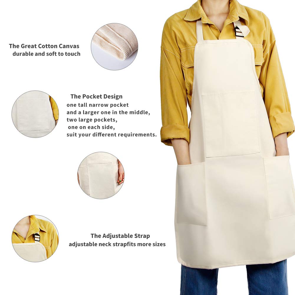 FreeNFond adjustable neck strap on kids apron for growing children