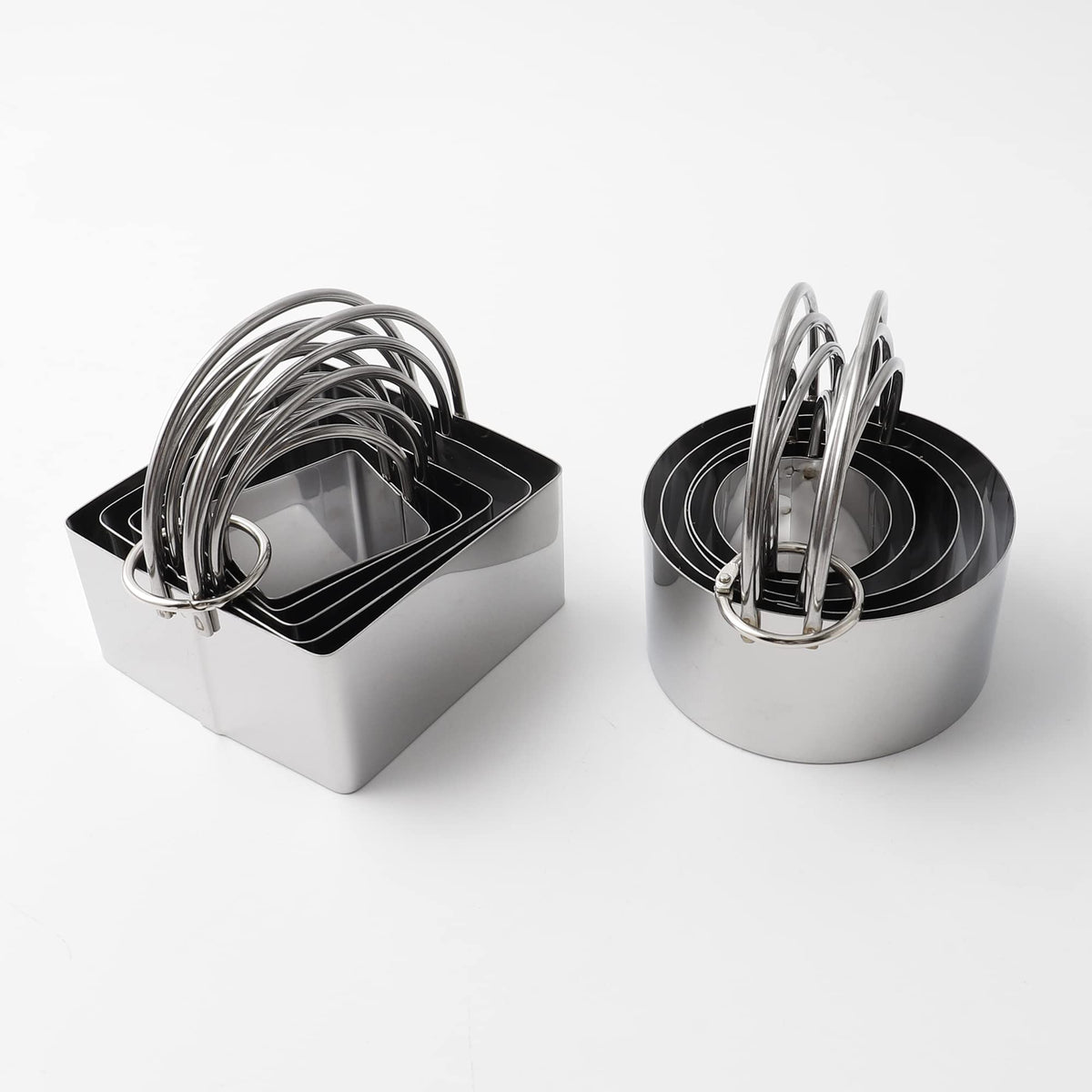 FREESHU cookie cutters round sizes for uniform cookies and precise results