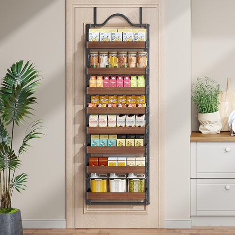 Freexployer 8-tier design maximizes vertical space for spices, snacks, and oils.