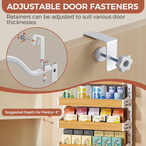 Freexployer heavy-duty steel construction ensures durable pantry organization.