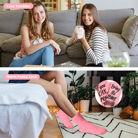 Frerdui bestie gift set rose gold mirror for quick morning touch ups